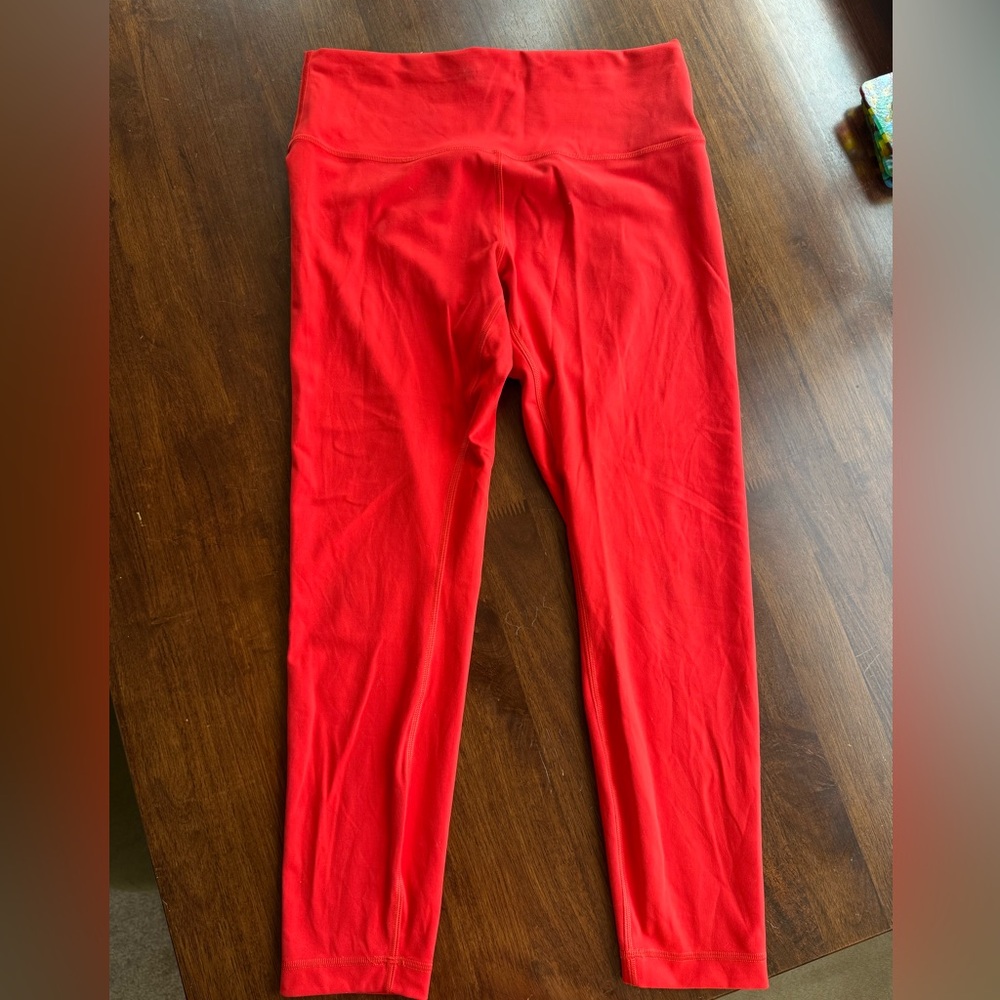 Lululemon Athletica Vibrant Red Leggings